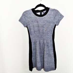 Madewell Parkline Dress in Gray Colorblock